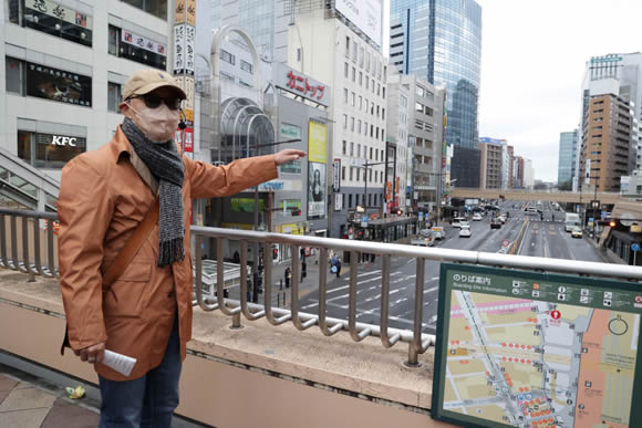 仙台駅前から花京院スクエア方面